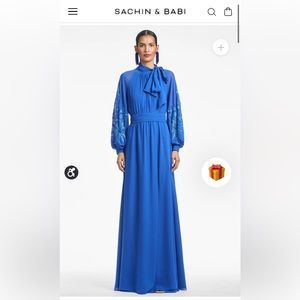 NWT. Sachin and Babi blue gown